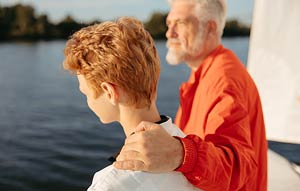 Boy and grandfather